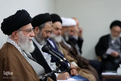 دیدار جمعی از دست‌اندرکاران و کارگزاران حج با حضرت آیت‌الله خامنه‌ای، رهبر معظم انقلاب اسلامی