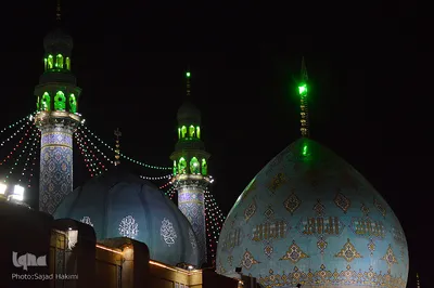 مسجد مقدس جمکران در شب نیمه شعبان