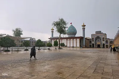 باران اردیبهشت در حرم شاهچراغ(ع)