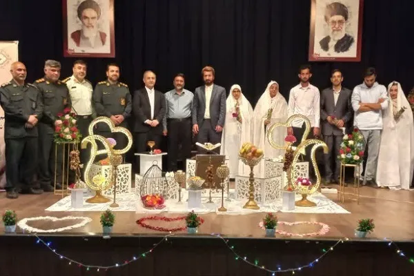 جشن ازدواج «مهر ماندگار» آزادشهر برگزار شد