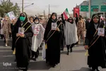 مراسم تشییع پیکر مطهر روحانی شهید مدافع امنیت در شیراز