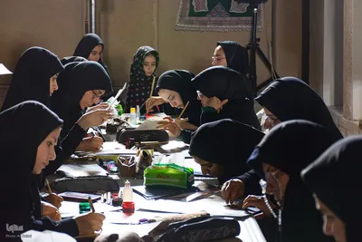 مشق عشق خوشنویسان اصفهانی در سوگ سیدالشهدا (ع)