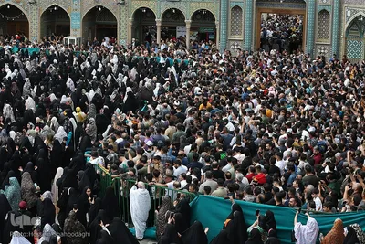 تحویل سال جدید در حرم حضرت معصومه(س)