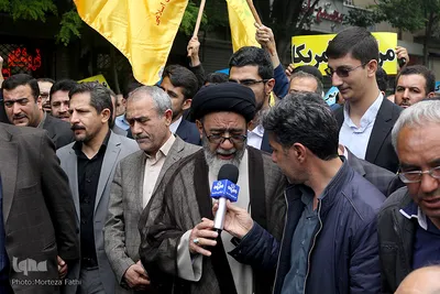 راهپیمایی مردم تبریز در اعتراض به بد عهدی آمریکا