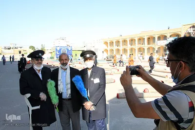 اقامه نماز عید فطر در امامزاده جعفر(ع) یزد