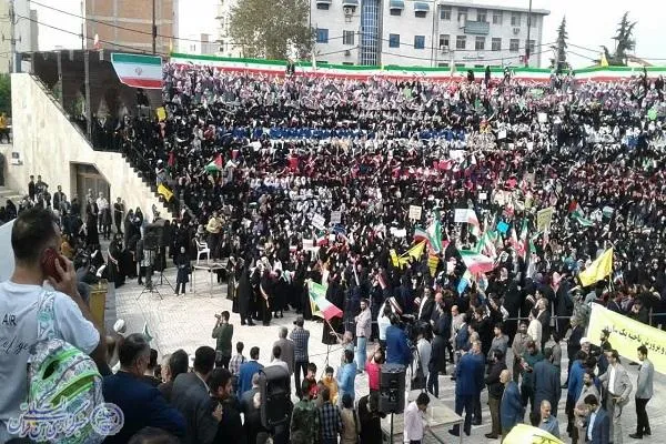 راهپیمایی سراسری یوم‌الله سیزدهم ابان ماه در ساری