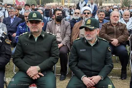 تشییع شهید گمنام در شرکت ملی حفاری