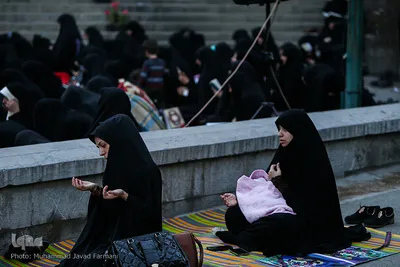 اعمال ام داوود در آخرین روز اعتکاف دانشگاه تهران