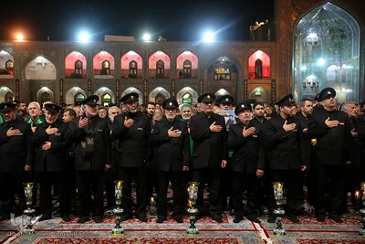 مراسم شام غریبان امام رضا(ع) در حرم مطهر رضوی