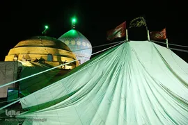 برپایی خیمه عزا در امامزاده موسی مبرقع(ع)
