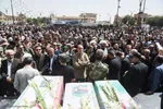 وداع باشکوه با شهدای مظلوم حمله رژیم صهیونیستی در همدان‎