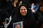 مراسم چهلم شهدای حوادث دی‌ماه در گلستان شهدای اصفهان