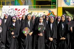آیین استقبال از پیکر شهید گمنام در دبستان کمائی اصفهان