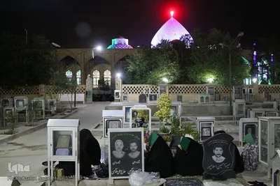 مراسم احیای نوزدهم ماه مبارک رمضان در آستان مطهر امامزاده سید جعفر محمد(ع) یزد