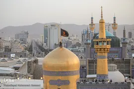 آیین سنتی اذن عزا در حرم مطهر رضوی