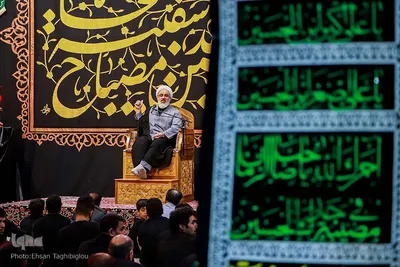 عزاداری شب چهارم محرم حسینیه اعظم زنجان‎‎