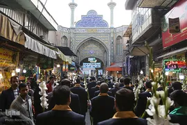 مراسم تعویض پرچم آستان مقدس حضرت عبدالعظیم حسنی(ع)