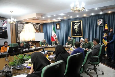 نشست خبری سردار زارع کمالی فرمانده سپاه الغدیر استان یزد‎‎