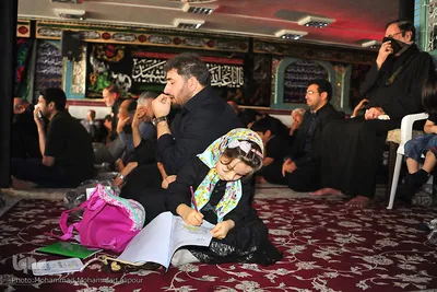 مراسم عزاداری و قرائت زیارت اربعین در حسینیه شهید آل مبارک