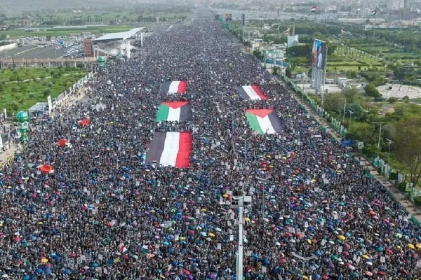Yemeníes marchan para ratificar su respaldo a palestinos en Gaza