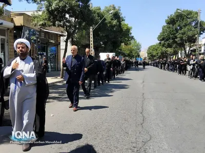 مراسم عزاداری خیابانی رحلت پیامبر اکرم (ص) در اهر