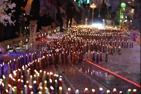 Nimeyi-Şabanda Beynul-Hərəmeyndə şam yandırma bayramı keçirilib