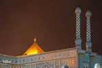 اولین برف زمستانی در قم