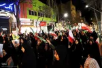 تجمع شبانه مردم در حمایت از مدافعان وطن در اهر
