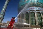 آیین شست و شوی گنبد مسجد جمکران
