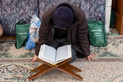 آیین جزء خوانی قرآن در مسجد حضرت رسول اکرم (ص) کرج
