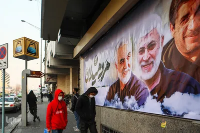 سالروز شهادت شهید سلیمانی- خیابان آزادی، ایستگاه مترو شادمان- دی۹۹