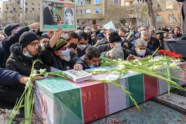 مراسم خاکسپاری و تشیع پیکر شهید «حسین فغانی»