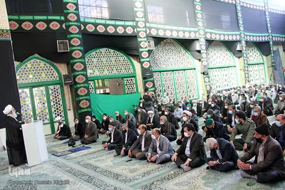 حضور فاطمی استاندار یزد در نماز جمعه شهر شاهدیه‎‎