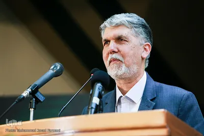 سید عباس صالحی، وزیر فرهنگ و ارشاد اسلامی در آیین افتتاحیه بیست و هفتمین نمایشگاه قرآن کریم