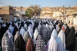 اقامه نماز عید فطر در محله منبع آب اهواز 