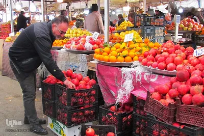 حال و هوای بازار تبریز در شب یلدا