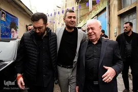مراسم تشییع پیکر مرحوم حسن غفوری‌فرد در حسینیه جماران