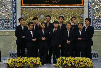 ترتیل‌خوانی نوجوانان در حرم کریمه اهل‌بیت(س)