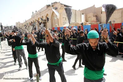 آیین سنتی عزاداری هیآت مذهبی در مسجد آخوند ملا اسماعیل یزد