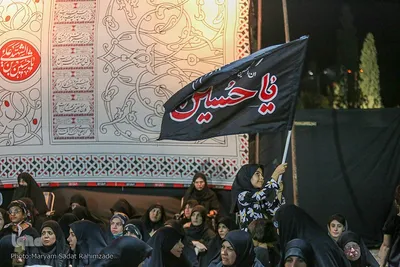 عزاداری شب پنجم محرم الحرام در باغ جنت