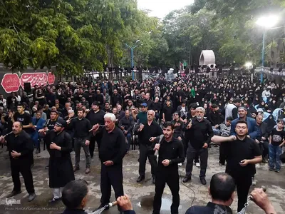 مراسم "محفل اشک"ویژه تاسوعای حسینی در اهر