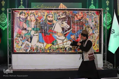 عرض ارادت اهالی فرهنگ و هنر آذربایجان شرقی به اباعبدالله الحسین(ع)‎