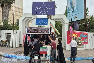  فعالان فرهنگی، هنری و رسانه‌ای بابلسر در موکب قرارگاه فرهنگ، هنر و رسانه