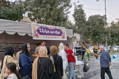 ایستگاه صلواتی به مناسبت ولادت امام حسن عسکری(ع) در ملایر‎