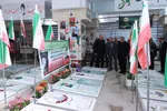 ادای احترام جهادگران دانشگاهی آذربایجان‌شرقی به مقام شامخ شهید آل هاشم و شهدای جنک رمضان