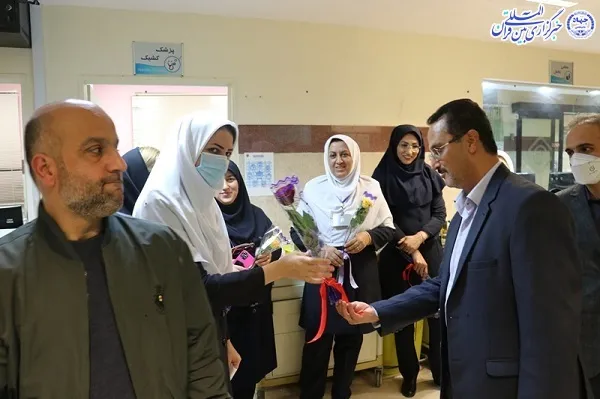 دیدار فرماندار بابلسر با پرستاران ،به مناسبت میلاد حضرت زینب کبری(ع) و روز پرستار