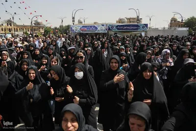وداع باشکوه با شهدای مظلوم حمله رژیم صهیونیستی در همدان‎