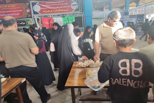گزارش فعالیت موکب مهر حسینی در کمربندی مسیر مهران و اجرای پویش ملی «سوغات اربعین» در چغاسبز