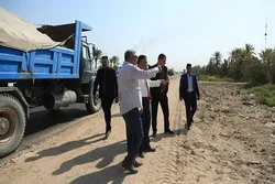 عراق؛ «ذی‌قار» میں زائرین کے راستے پر کام جاری