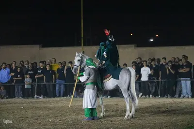 مراسم آیینی خیمه‌سوزان در مبارکه